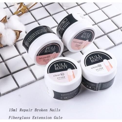 Nail Art 15ml Extension Gel Quick Removable Crystal Gel Shell Water Wave Gel Extension Nail Model