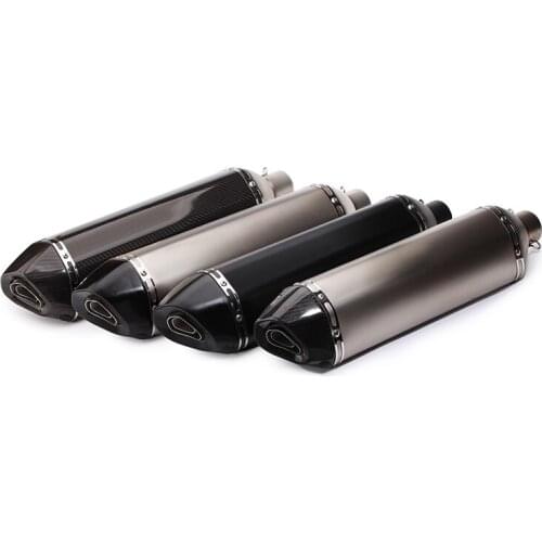 570 mm Universal 38-51 mm Motorcycle Exhaust Muffler Pipe with Removable DB Killer Escape Street Bike Scooter Exhaust Tips
