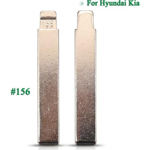 Bilchave 10pcs For Hyundai Verna For Kia K5 #156 Fob Folding Flip KD Remote Car Key Uncut Blank Blade Replacement