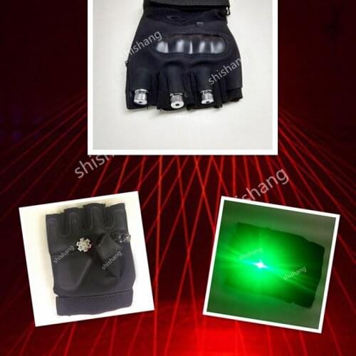L840-1 With palm light 3pcs red color laser heads laser light gloves Disco dj party ballroom dance costumes Rechargeable gloves