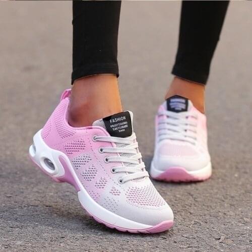Light Weight Sports Shoes Casual Walking Platform Ladies Sneakers Black Running Shoes Women Breathable Casual Shoes Outdoor