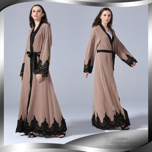 Muslim Dress Fashion Women Dubai Abaya Turkey Long Robe Loose Casual Arabic Musulman Caftan Marocain Modest Islamic Clothing