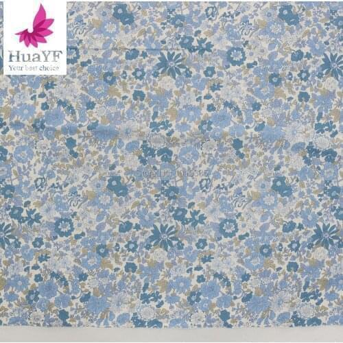 New arrive blue Floral Series Twill Cotton Fabric Patchwork Cloth DIY Sewing Quilting Fat Quarters Material For Baby&ChildHY0234
