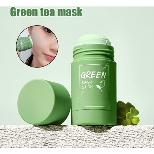 Cleansing Green Stick Green Tea Stick Mask Purifying Clay Stick Mask Oil Control Anti-acne Eggplant Skin Care Whitening MP