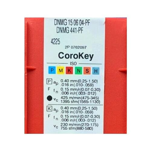 ORIGINAL 10PCS CARBIDE INSERT DNMG150604-PF 4225