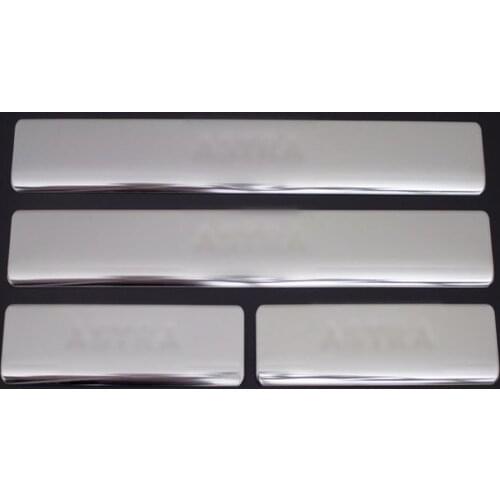 Fit For Opel Astra H Chrome Door Sill 4 Prç. Stainless Steel 2004-2013 HB Chrome Styling Moulding Trim Tunning Modified Designed