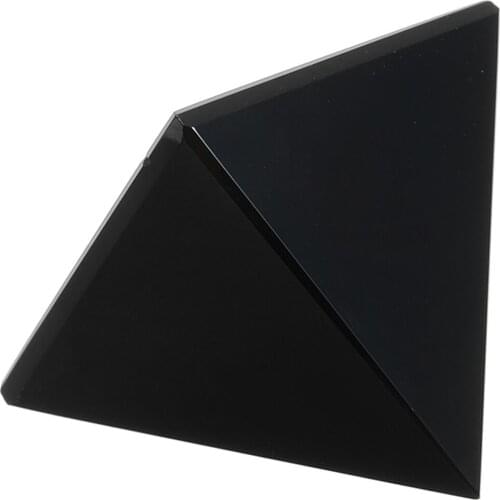 Natural Reiki Energy Black Obsidian Pyramid Crystal Healing Black Obsidian Pyramid Mineral Specimen Ornaments for Desk Decor
