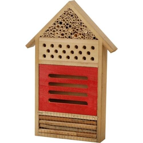 Durable Insect House Wooden Insect Bee House Honey Tools Wood Bee Breeding Shelter Garden Decoration Nests Box Insects Box