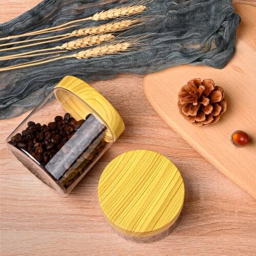 100 / 200 / 300/ 500ml Simple Plastic Bottle With Anti-Wood Lid Sorting Sugar Bowl Bulk Food Storage Container For Kitchen