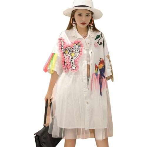 QING MO Printed Blouses