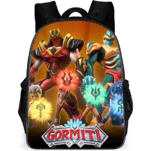 Gormiti Boys Backpack New Games Schoolbag Childrens Bag Kids Primary schoolbag Mochila Escolar