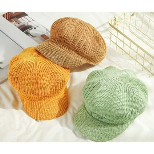 Sun Hat Octagonal Beret Women Painter Hat Outdoor Travel Beach Hat Light Breathable Women Summer Sun Visor Femme Retro Fashion