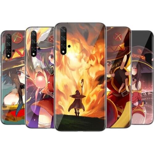 Anime Konosuba Megumin Silicone Cover For Huawei Honor 9X 9N 9 Lite 8S 8C 8X Play 8A 8 V9 3E 7A 7C Pro Phone Case