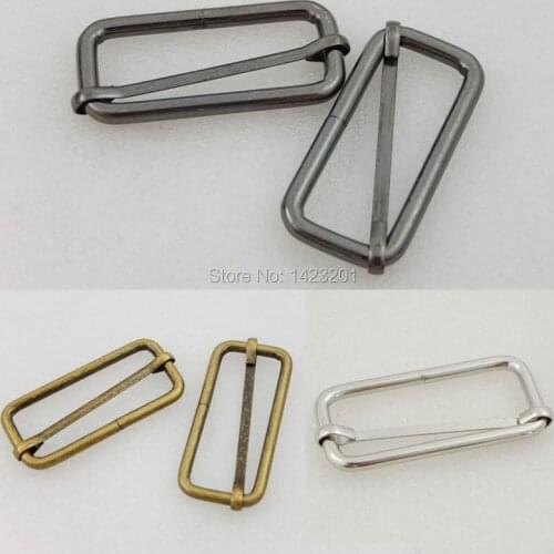 2" 50mm 20 pcs / Lot Triglides Slide for webbing belt purse Hook Adjust 3 color choice F263 Free Shipping