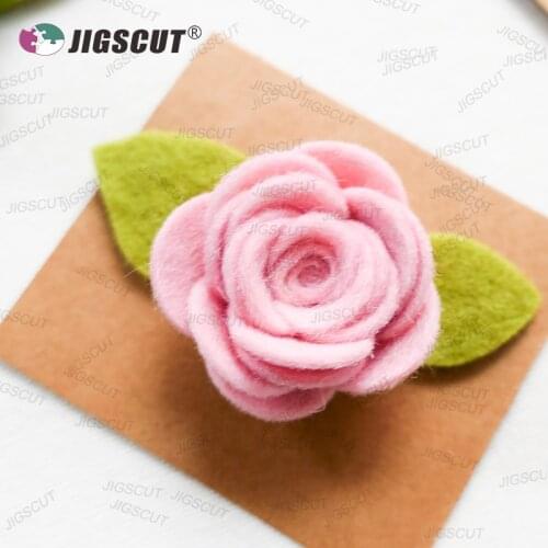 Spiral flower wooden die 15.8mm thick 5.5x6inch SMR-FL0060