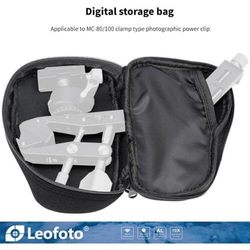Leofoto digital storage bag is suitable for MC-80/100 clamp type photography power clip special storage bag