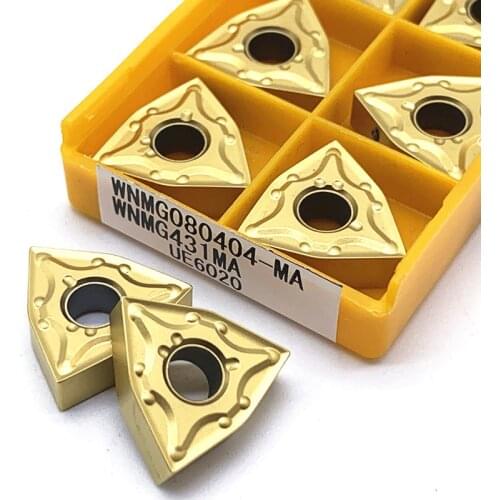 Carbide Insert WNMG080404 MA VP15TF UE6020 US735 High-Quality External Metal Turning Tool CNC Milling Turning Tool