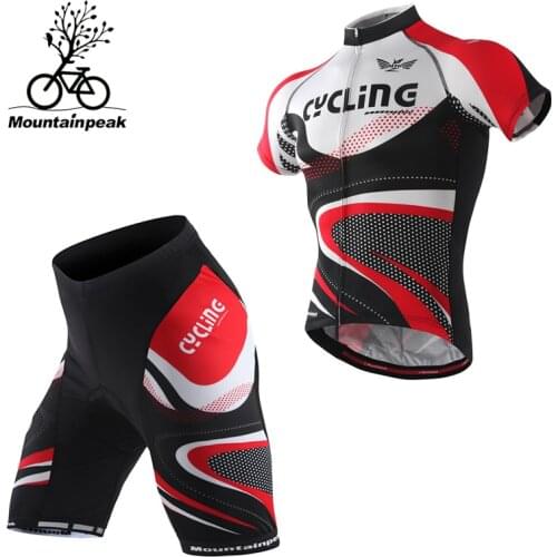 Mountainpeak Short Sleeve Cycling SuitsThe Male Bicycle Shorts Cycling Clothing for Man and Women Summer Cycling Clothing