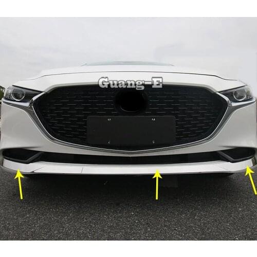 For Mazda 3 Mazda3 Axela M3 2019 2020 2021 Car Cover Protection Trim Front Bottom Grid Grill Grille Around Edge Bumper