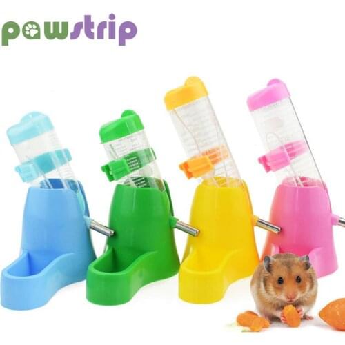 1Pc Hamster Water Bottle Small Animal Accessories Automatic Feeding Device Food Container 4 Styles Plastic Pet Drinking Bottles
