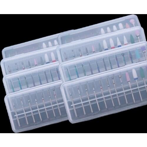 12pcs/box Diamond Nail Drill Bits Set Electric Milling Cutters Rotary Bit Manicure Cuticle Clean Accessories Nail Tool