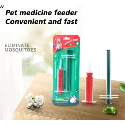 2PCS pet medicine dispenser cat pill dispenser control rod feeding tablet syringe universal pet medicine dispenser kit