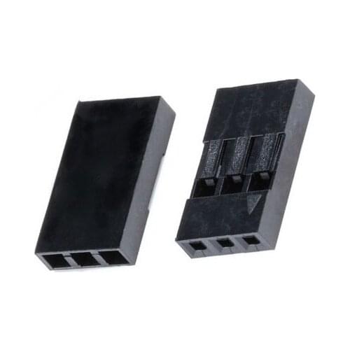 200pcs Dupont Head 2.54mm 3P 1X3P Dupont Plastic Shell Pin Head Connector Jumper Wire Cable Housing Plug Female