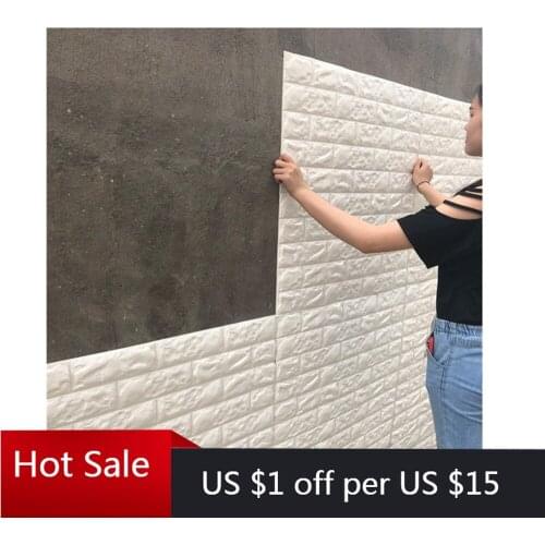 70x77cm New 3D XPE foam brick wall sticker self adhesive decorative wallpaper 3d wall panel