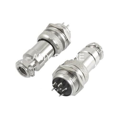 AC 200V 5A 1000V 6-Pin 6 Pin Screw Aviation Connector Plug Joint