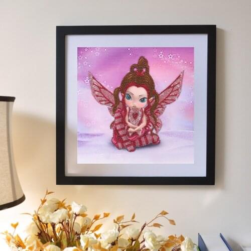 Special Shaped Diamond Painting Angel Modern Pattern DIY 5D Partial Drill Cross Stitch Kits Crystal Arts Home Wall Decoration