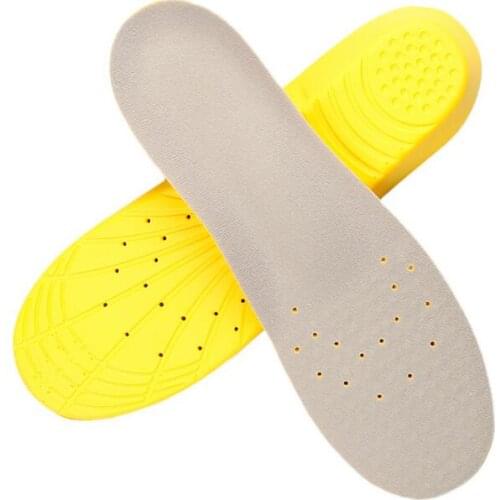 Shock Absorption Sports Insoles Breathable Military Training Insoles Soft Tailorable Flatfoot Shoe Pad Memory Foam Cushioning