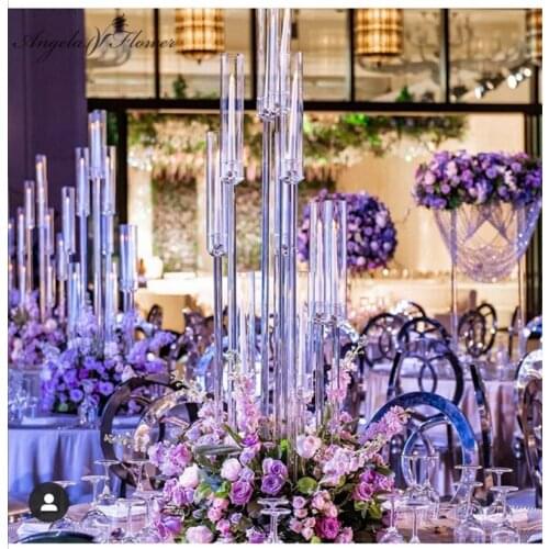 Angela flower Decorative Wedding Candlesticks