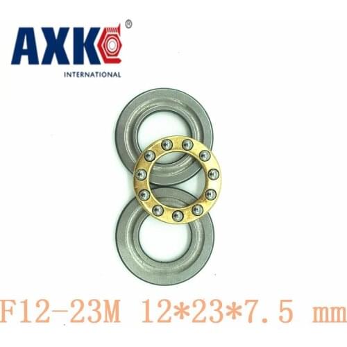 Axk 10pcs Free Shipping Axial Ball Thrust Bearings F12-23m 12*23*7.5 Mm Plane Thrust Ball Bearing Abec5