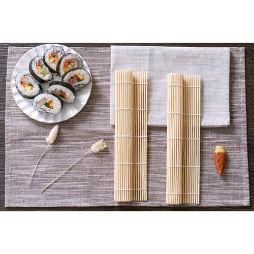 1PC Bamboo Rolling Mat Sushi Rolling Roller Kit Sushi Maker Home Japanese Food Cooking Sushi Tools Kitchen A OK 0421