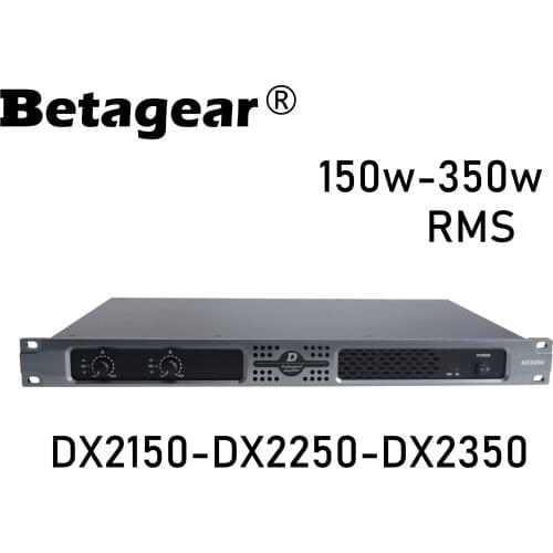 Betagear 2 Channel Power Amplifier 150-350W AMPS Professional 1U Amplifier Class D Amps Pro Audio DJ For Live Sound Installation