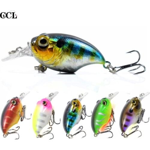 CCLTBA 5PCS Floating Fat Crankbait 60MM 8.5G Wobbler Round Diver Bill Crank Bait Wholesale Hard Plastic Fishing Bait