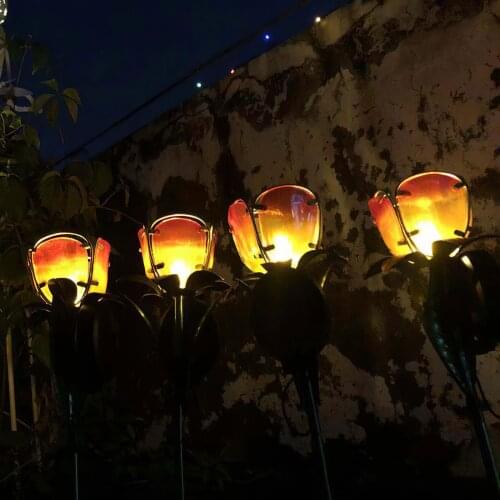 Solar Lawn Light Decoration Solar Garden Lights Flower Lawn Lamp Outdoor Pathway Lamp Waterproof Garden Solar LED Light