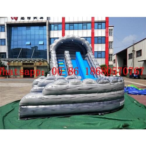 Childrens home backyard for rent business texture inflatable pool slide with