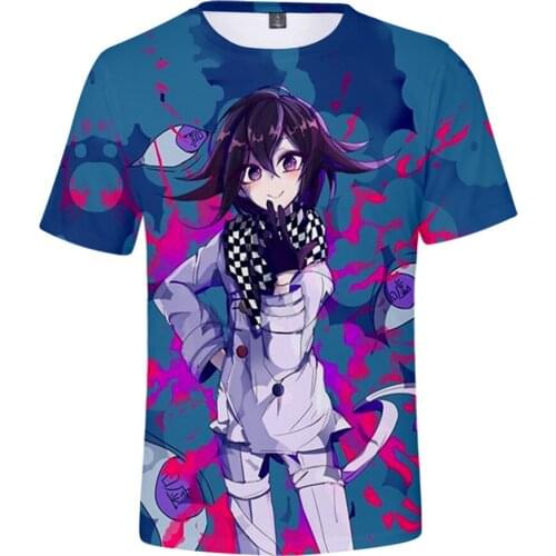Kokichi Ouma 3D Print T-shirt Summer Men Women Casual Tees Harajuku Anume T Shirts Fashion Cartoon Game Danganronpa Top Clothes