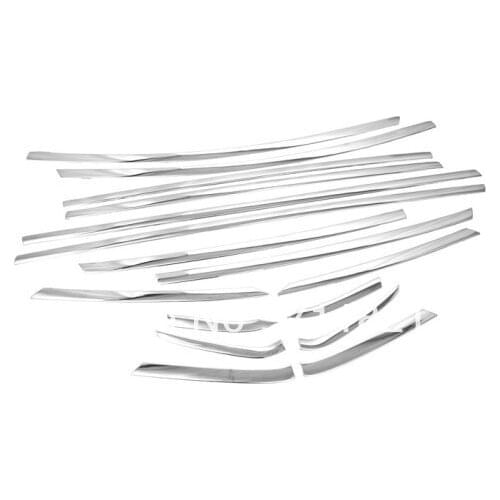 Chrome Side Window Full Trim Set For Ford Fiesta 2008-2011 Hatchback