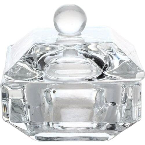 1 pcs New For Liquid Powder Tool Crystal Dappen Dish Nail Art Acrylic