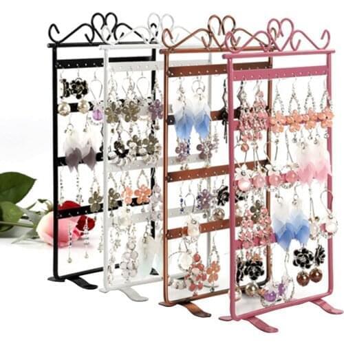 Hot sale Earrings Necklace Jewelry Stand Holder Display Rack Simple Style Metal Stand Holder Display Shelf Jewelry Stand Holders
