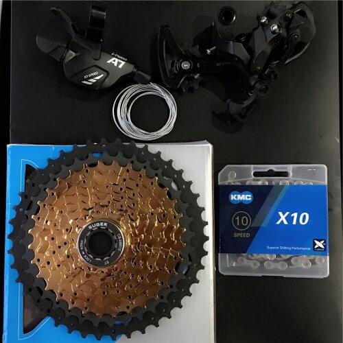 MTB 1X10 Speed Groupset Shifter Rear Derailleur 10S 42T Cassette K7 Group Set for parts m610 m670 x5 x7 single crankset system