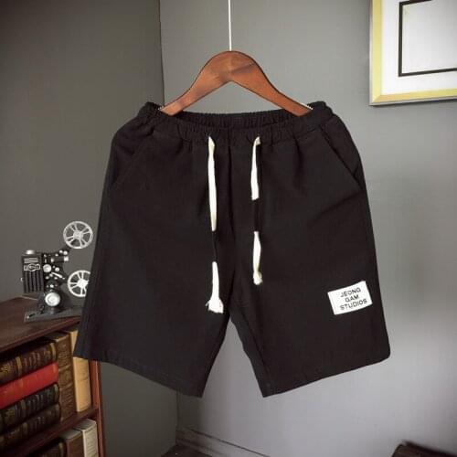 2021 Mens Summer Drawstring Shorts Casual Black White Boardshorts Swimming Pants Brand Clothing Surfing Beach Shorts Male