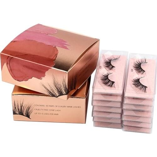 Wholesale fake eyelashes 3d Mink Lashes Mink eye lashes Natural False Eyelashes Soft False Lashes In Bulk with eyelashes case