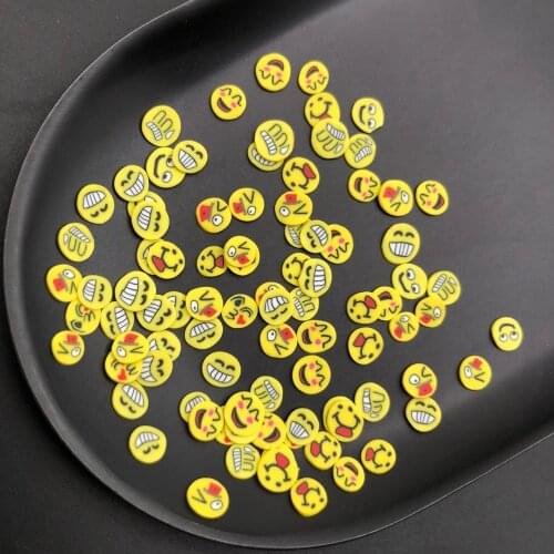 50g Smiling Face Polymer Clay Sprinkle For Kids Diy ,Soft Clay For Craft Clay/Nail Art /Scrapbook Decoration DIY,Craft Filler