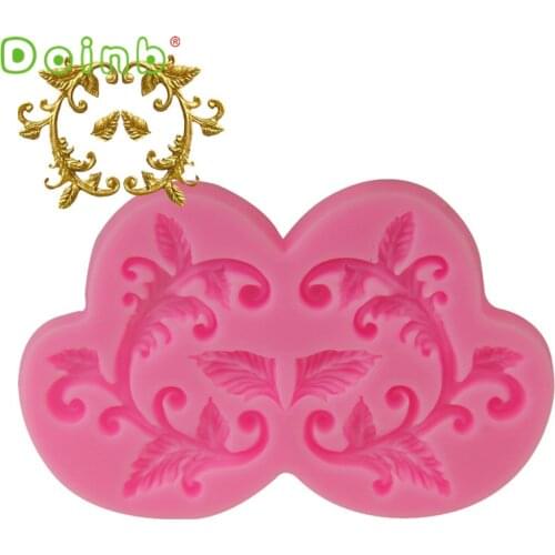 Flower Vine Cake Border Silicone Mold Fondant Cake Decorating Tools Chocolate Gumpaste Cupcake Baking Moulds
