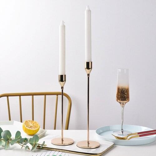 Home Decor Candle Holders Wedding Decoration Accessories Candlesticks For Candelabro Centerpiece Vintage Living Room Dining