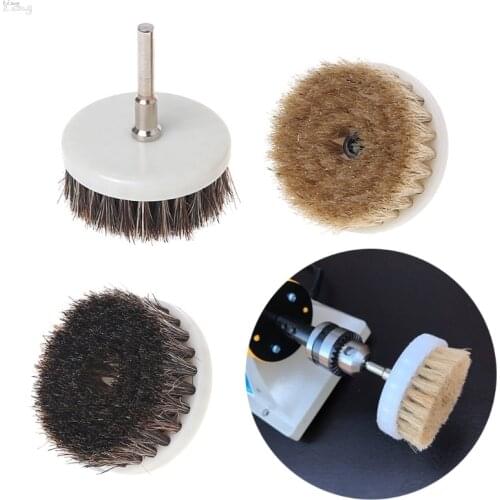 60mm Drill Powered Scrub Heavy Duty Cleaning Brush With Stiff Bristles Tools