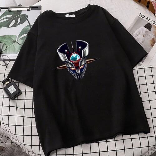 Women Anime Mazinger Z Tshirts Popular Brands T-shirt Mujer High Quality Design Oversized T Shirts Camisetas Short Sleeve Tee